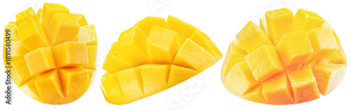 Obraz  z motywem Mango fruit isolated on white background
