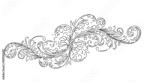 A delicate floral design element in a minimalist line art style