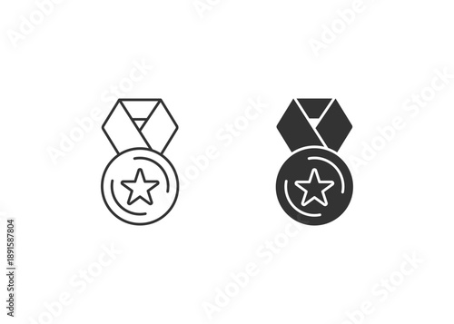 Medal  Icon Set Multiple Style Collection