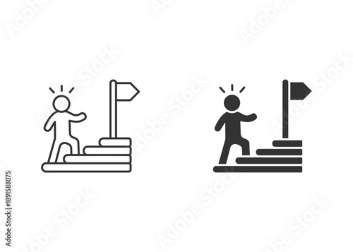 Achieve Icon Set Multiple Style Collection