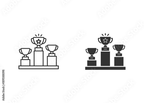 Winner Icon Set Multiple Style Collection