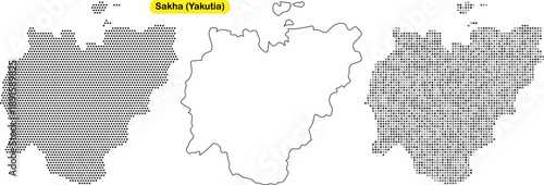 Detailed map of serbia with various visual representations and textured patterns