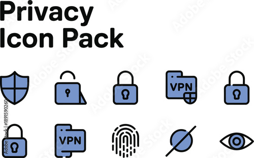 Privacy Icon Pack for Secure Online Protection