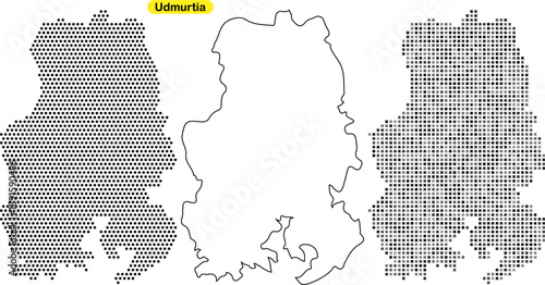 Detailed map of uttar khand with different shading techniques and pixel art
