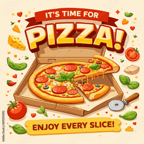 Pizza Time and Food Enjoyment
