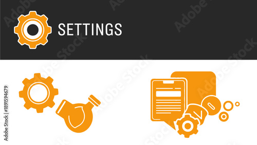 Wallpaper Mural colorful vector illustration of abstract background with gears and transportation icons Torontodigital.ca