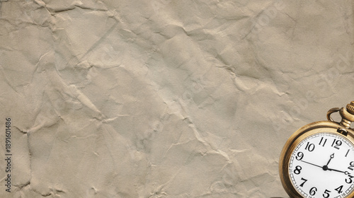 torn grunge with clock watch  background 