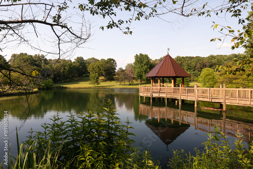 Vienna, Virginia, USA - July 2nd 2014 - Photo showing Meadowlark Botanical Gardens in Vienna, Virginia.
