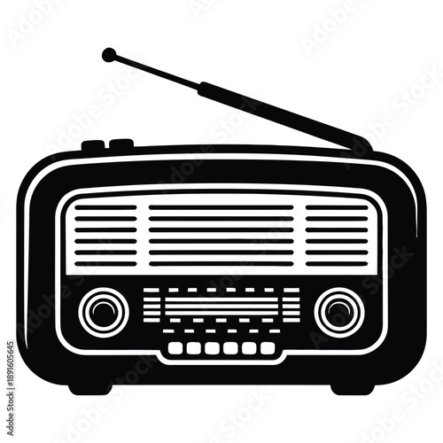 retro radio icon