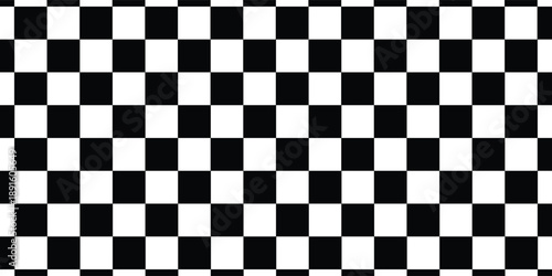 Black and white checkered pattern, Checkerboard seamless pattern