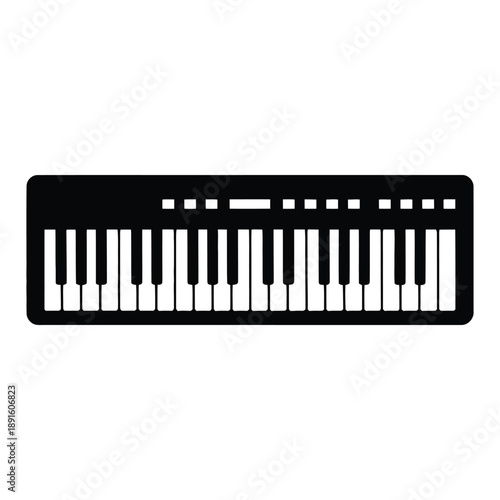 piano keys vector illustration