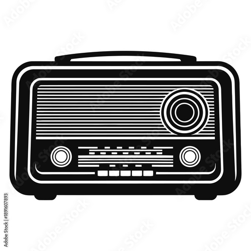retro radio icon