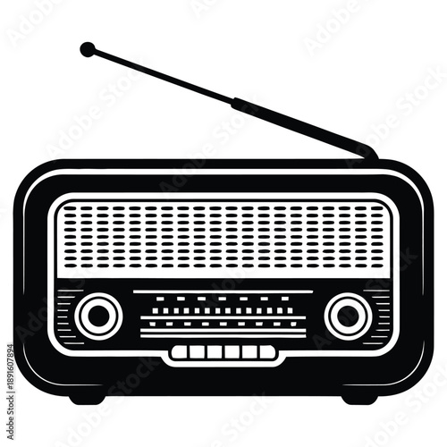 retro radio icon