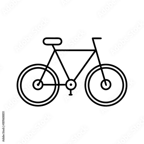 Bicycle Icon Vector Illustration – Bike, Cycling, Eco Transport, Fitness and Urban Mobility Symbol