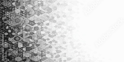 A black and white abstract background featuring a textured grunge marble pattern with a grey stone surface design and old paper backdrop