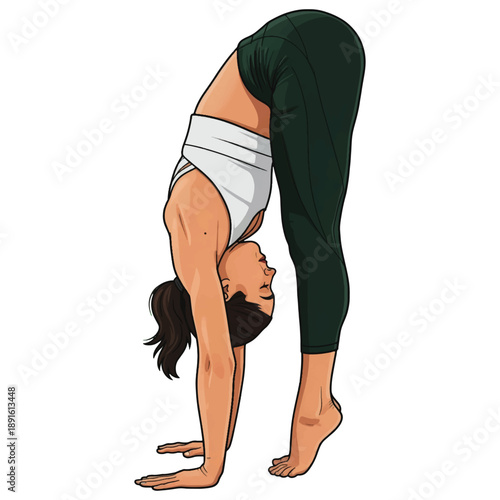 Graceful  Yoga Pose for Flexibility and Mindfulness