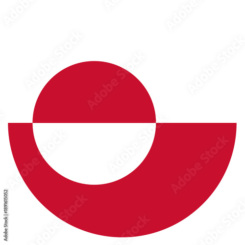 Free Download Round flag of Greenland isolated in circle shape. - GFXLoad