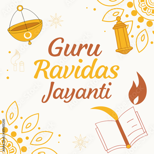 Guru Ravidas Jayanti celebration with lanterns and sacred texts in traditional Indian design.svg	Guru Ravidas Jayanti celebration with lanterns and sacred texts in traditional Indian design	Guru Ravid