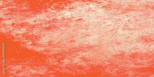 Tableau sur toile A red grunge paint background features an abstract textured surface with aged pa