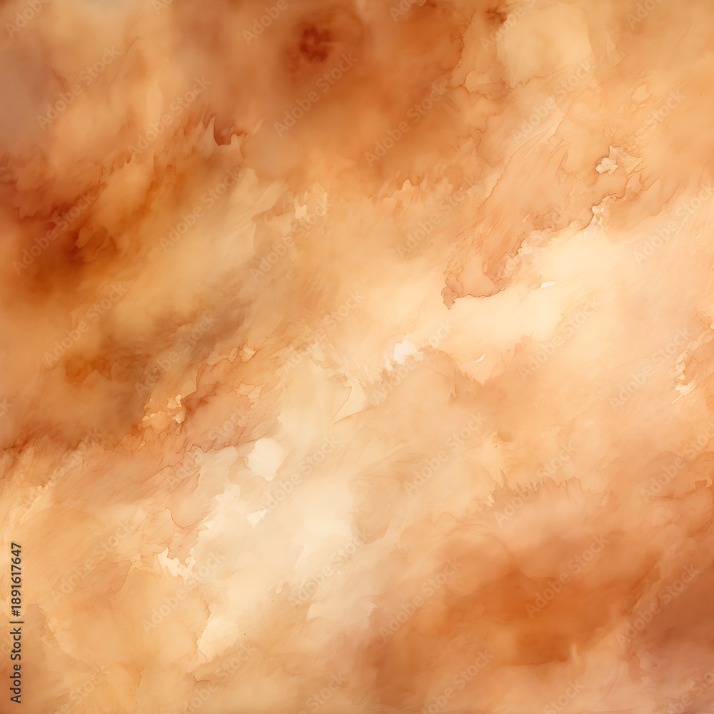 Obraz premium Abstract brown background. Hand painted brown watercolor background