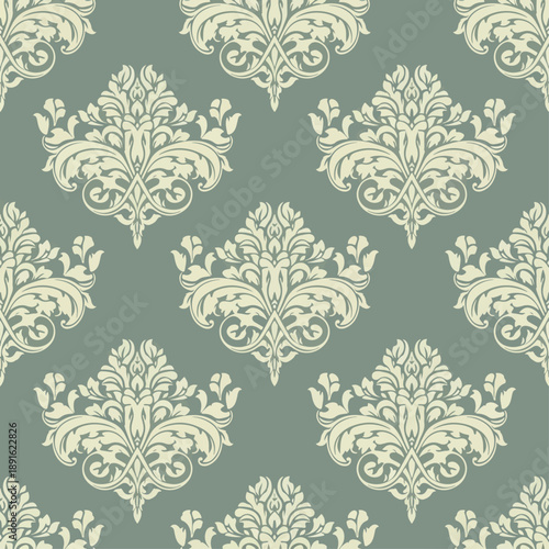 Floral pattern with paisley and flower motifs. damask modern style pattern , Design for fashion