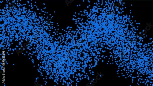 DNA Strand slow motion. multicolored DNA molecule. DNA molecules in chromosomes 4k video...