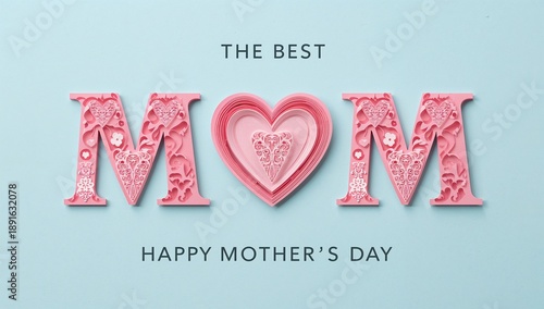 A decorative mom message for a happy mother s day celebration