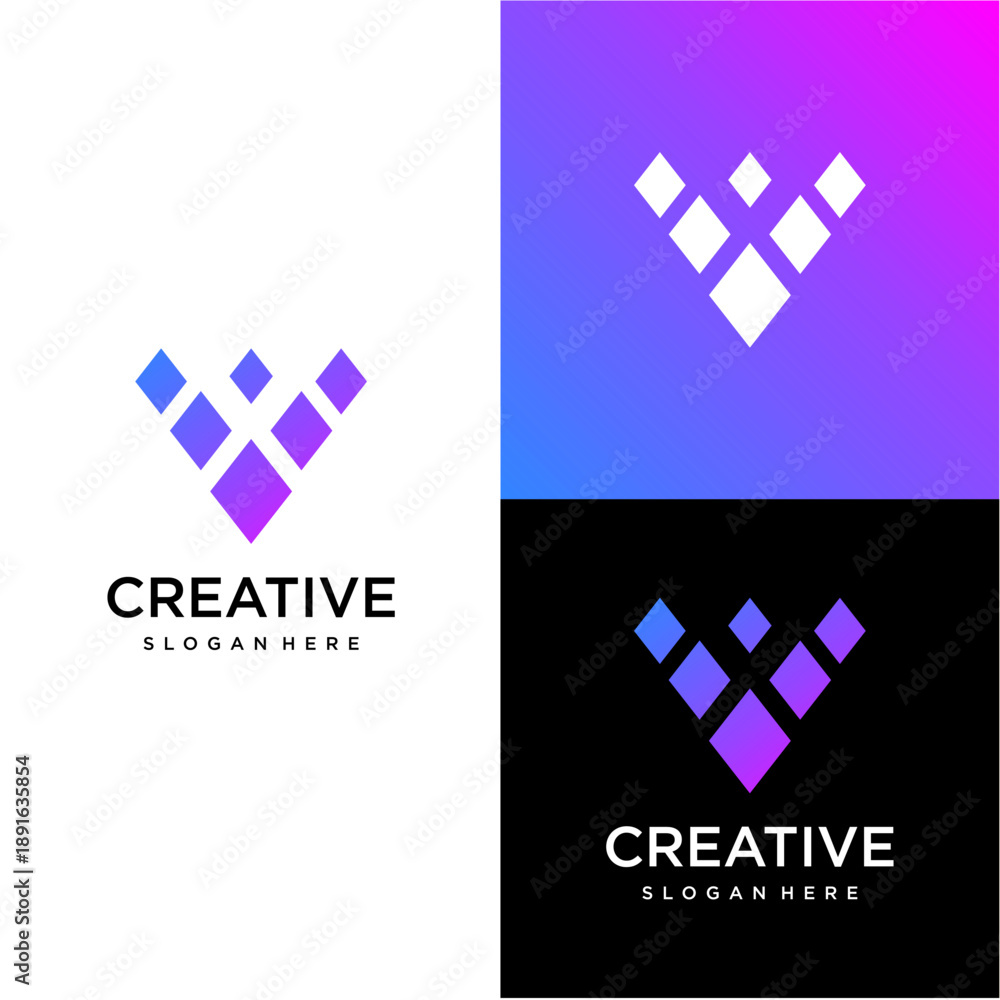 Obraz premium v technology 2.eps