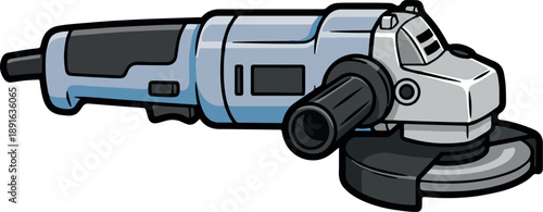 Angle grinder tool illustration for cutting and grinding