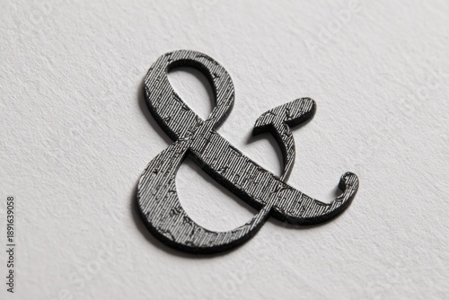 Close-up of a stylized ampersand (1)