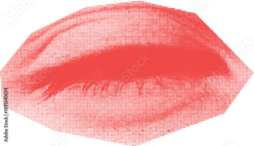 A unique halftone eye illustration vector