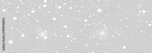 Panorama view background.  Falling flake drops dust splash new year magical storm isolated background
