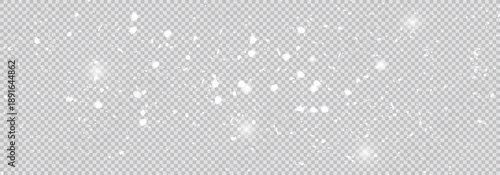 Winter falling snow. Snowflakes fall. Panorama view background.