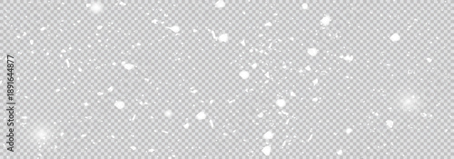 Winter falling snow. Snowflakes fall. Panorama view background.