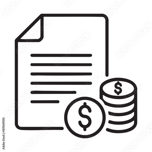 Detailed illustration of a financial document with charts and graphs, representing business growth and investment analysis.