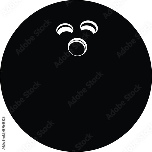 A vector illustration of a black and white yin yang ball symbol representing the zen philosophy of harmony, balance, and opposite elements in a classic China Tao sign design