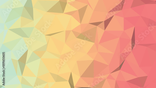 Warm Yellow Low Poly Gradient Abstract Background Vector