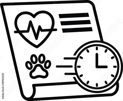 Efficient management of pet health records and timely veterinary care information
