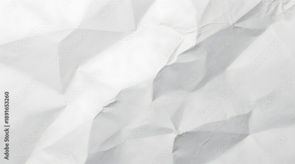 Fototapeta premium Abstract image of crumpled white paper texture for background use