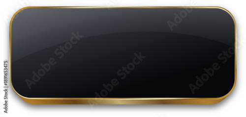 Photos Black Gold Label Frame