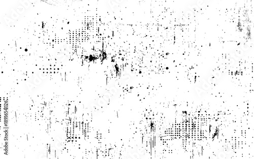 Distress grunge halftone overlay texture. Dirty noise aging pop art design template. vector