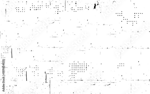 Distress grunge halftone overlay texture. Dirty noise aging pop art design template. vector