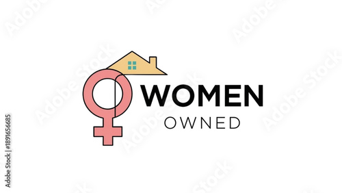 Empowering Women in Business through Home Ownership Illustration