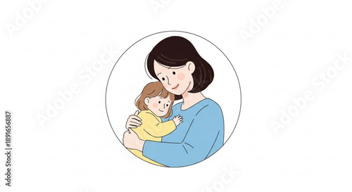 Mother holding baby in arms love and care family bonding affectionate moment