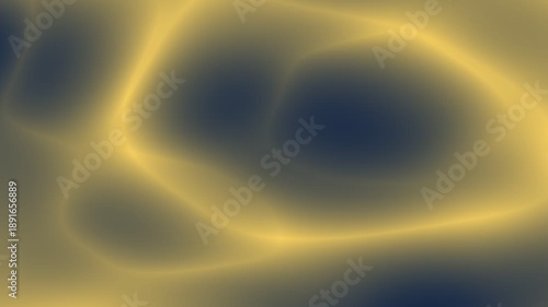 Looping abstract gold and dark blue gradient background with soft organic blur flow and smooth drifting motion
