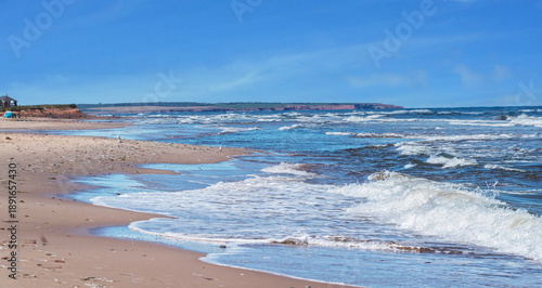 Tableau sur toile Cavendish Beach,  located in the Prince Edward Island National Park, PEI, Canada