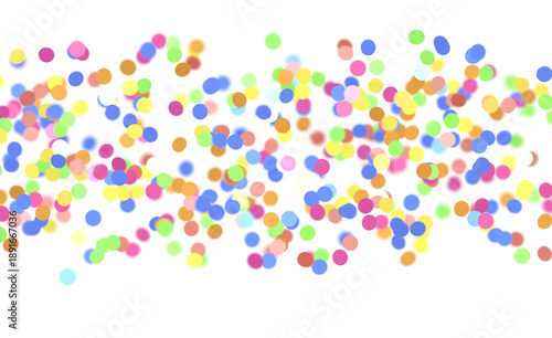 Tableau sur toile Abstract background with scattered confetti in various colors