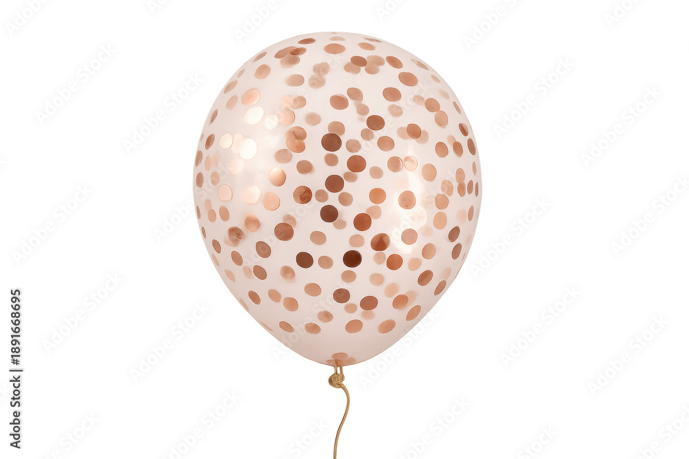 Fototapeta premium Rose gold confetti balloon decorating party celebration