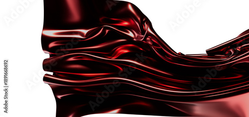 Abstract satin material flo...