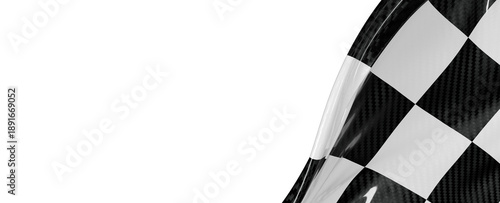 Close-up of a checkered rac...